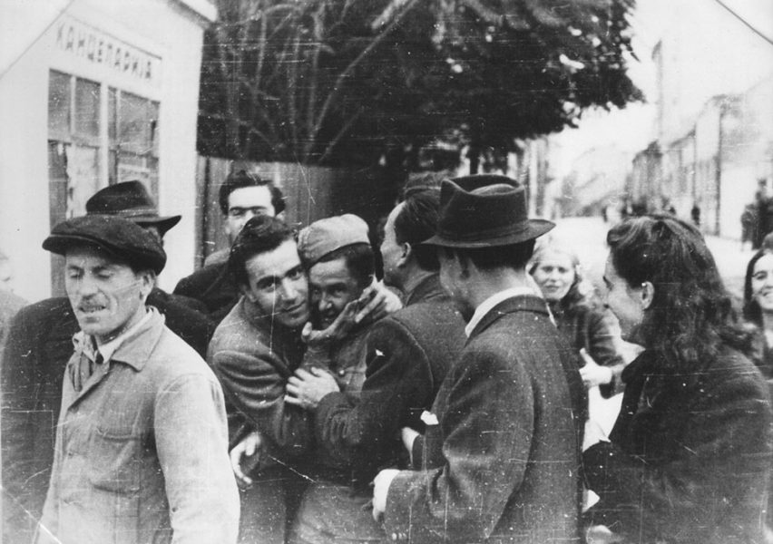Beograd oktobra 1944, doček oslobodilaca, foto: nepoznati autor/Wikimedia Commons