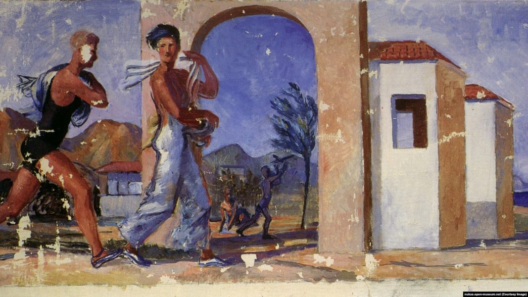 Kupanje, slika Daniela Circassiana (1899-1971.) čuva se u Muzeju umjetnosti Nukusa