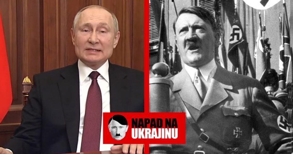 Usporedite govore Hitlera i Putina nakon što su izvršili invazije